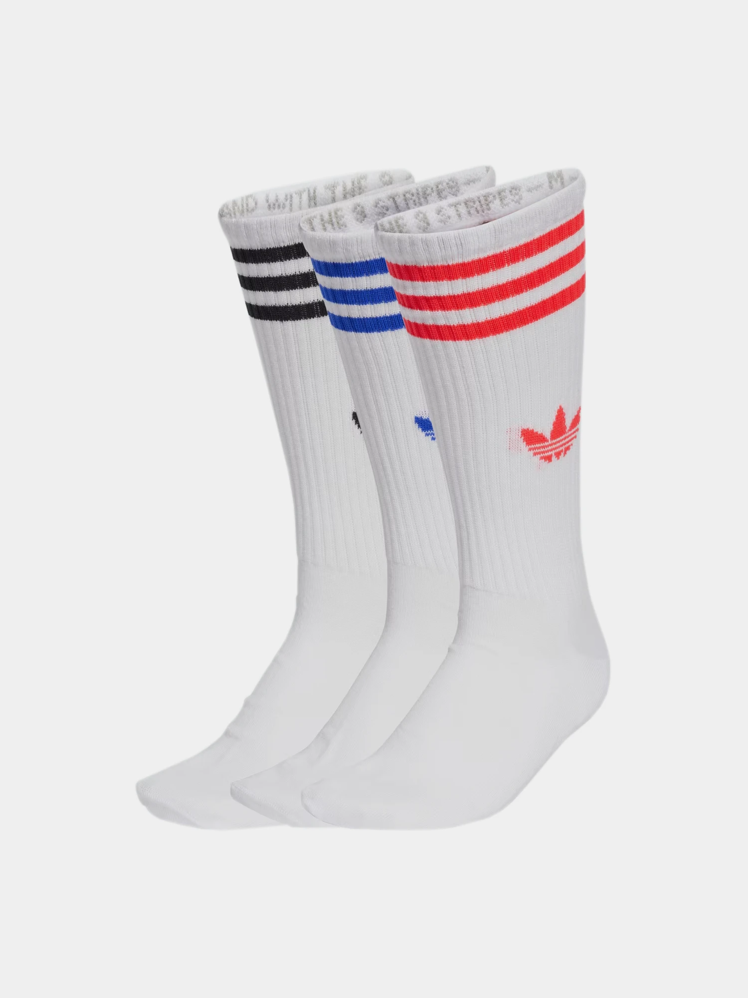 Носки adidas Originals 3-Stripes High Crew White