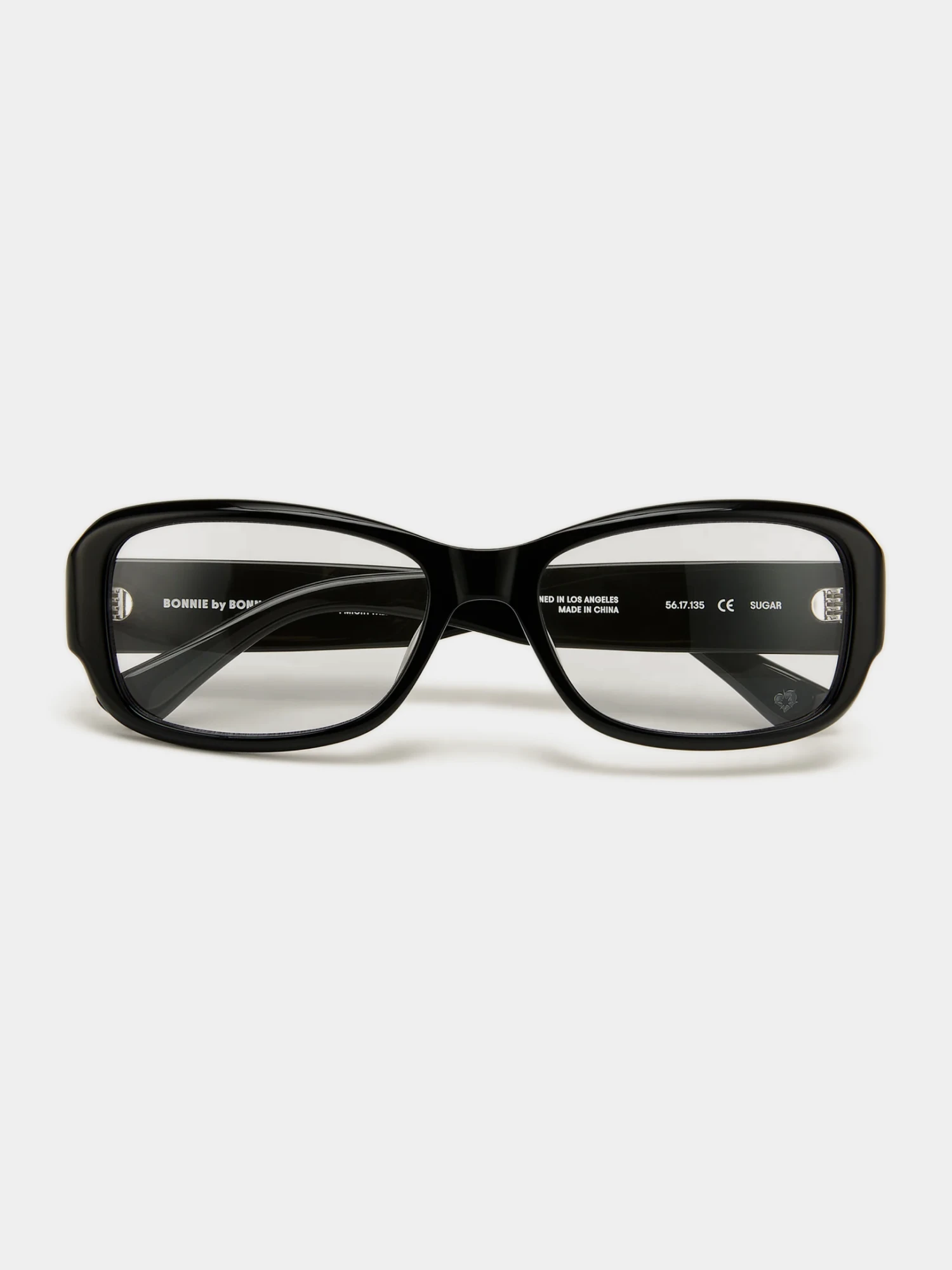Очки Bonnie Clyde Sugar Black & Clear Lens