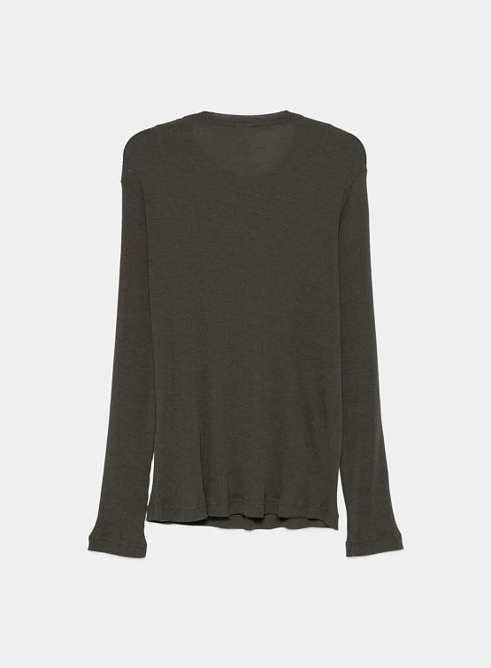 Лонгслив RANRA Rift Rib Black Coffee