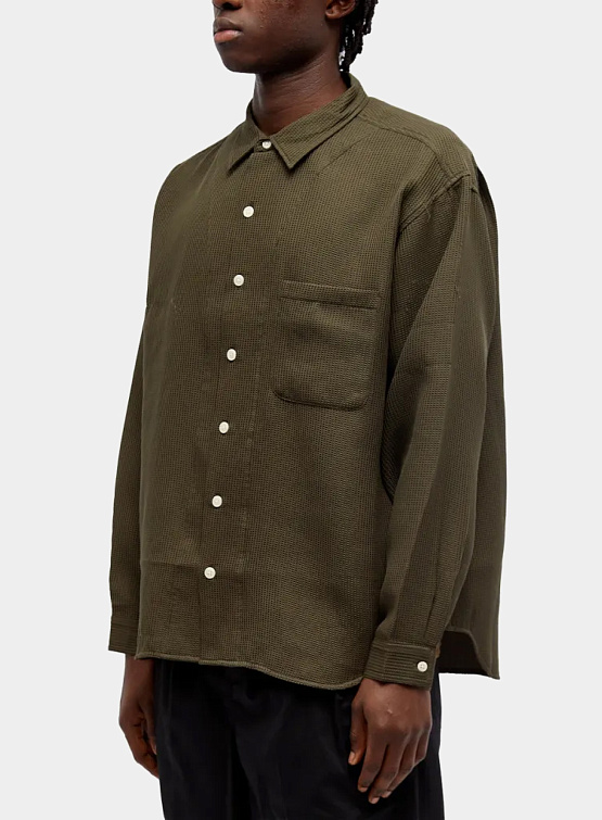Рубашка Garbstore Washer Shirt Olive