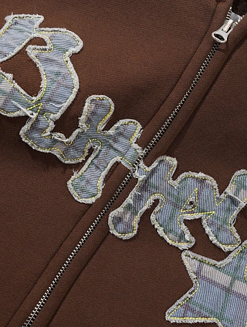 Зип-Худи Butter Goods Edge Applique Zip-Thru Brown