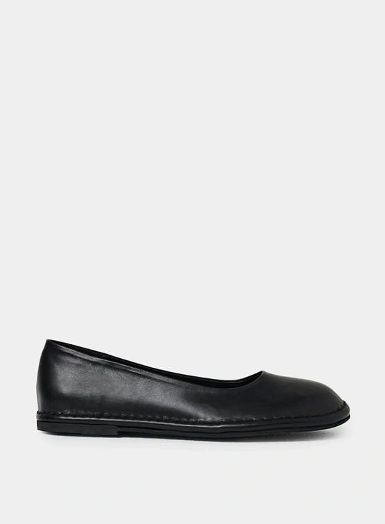 Женские балетки AMOMENTO Rounded Flats Black