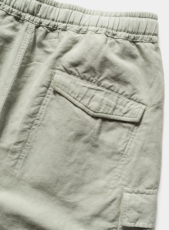 Шорты MAHARISHI 6082 Hemp Cargo Asym Track Sage