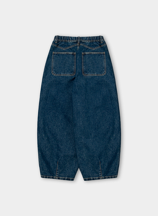 Джинсы ANGLAN Tin Denim Balloon Pants Blue Denim