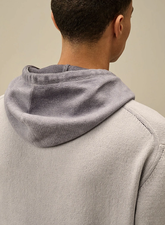 Худи C.P. Company Chenille Cotton Lavander Violet