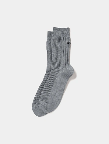 Носки JUUN.J Logo Wool Crew Socks Grey