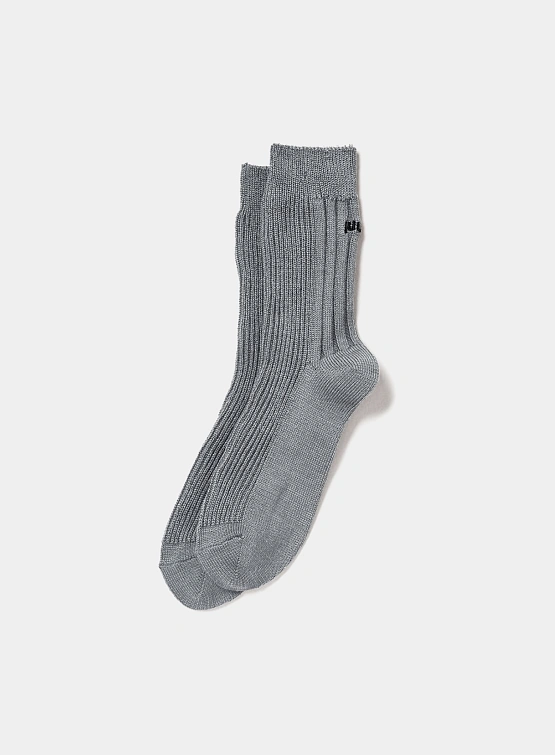 Носки JUUN.J Logo Wool Crew Socks Grey