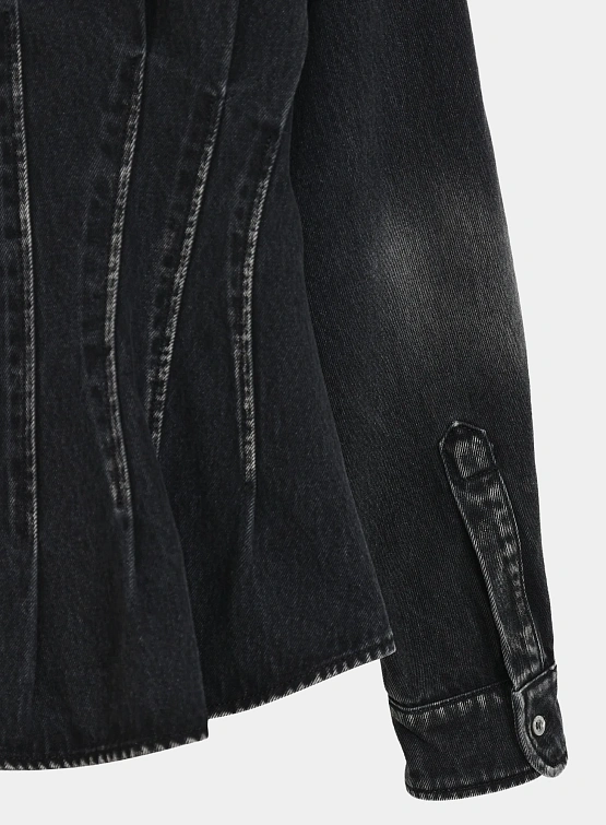 Женская рубашка MOSCHINO Denim Shirt Black