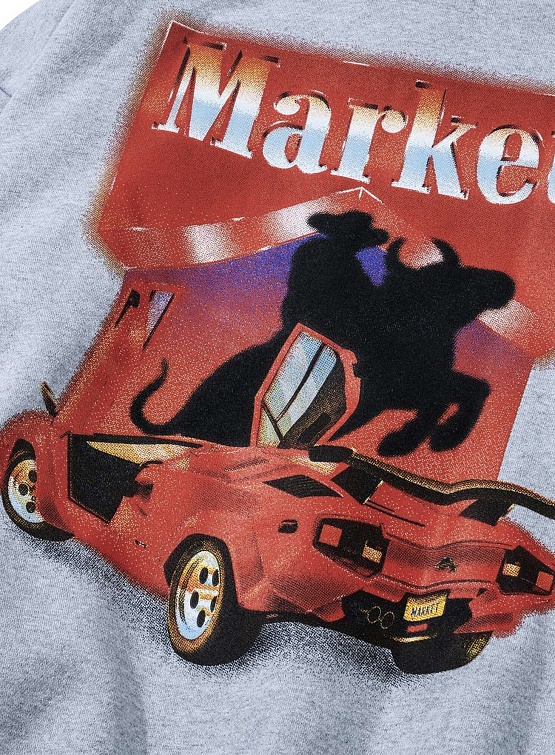 Худи MARKET Bullrider Hoodie Ash