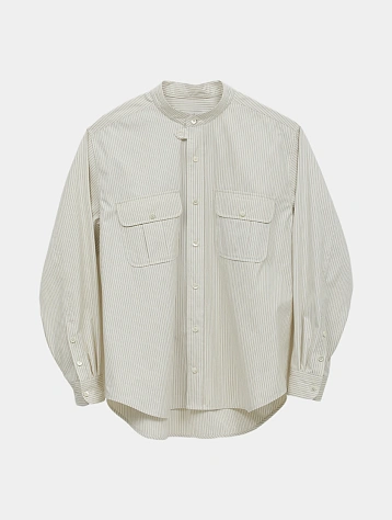 Рубашка Recto Fabio Multi Stripe China Collar Shirt Ivory