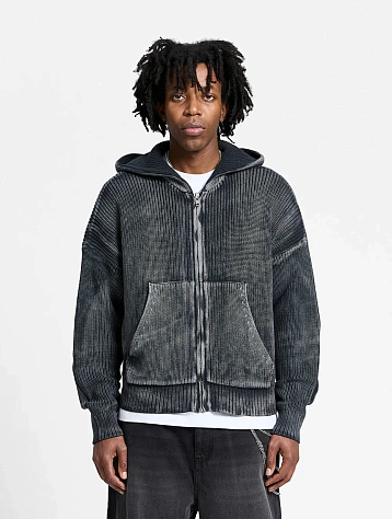 Зип-худи RETERNITY Essential Knit Acid Black