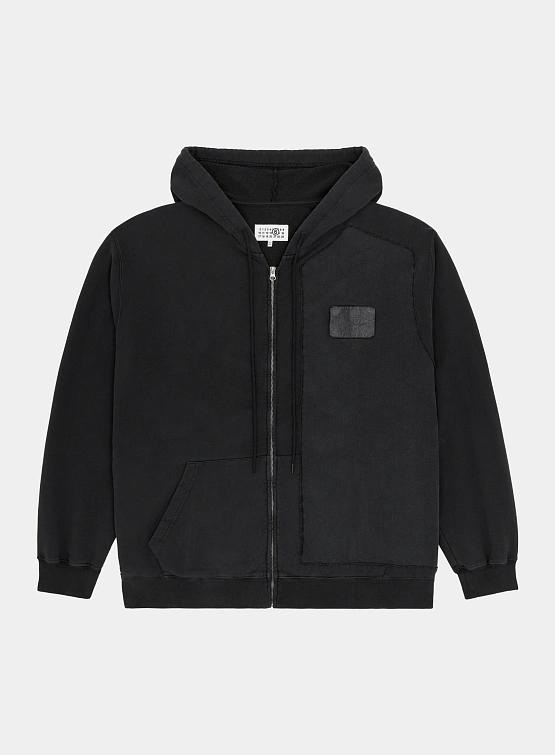 Зип-худи MM6 Zip Up Logo Black