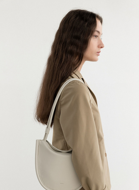 Сумка Lemels Hobo Flat Off White