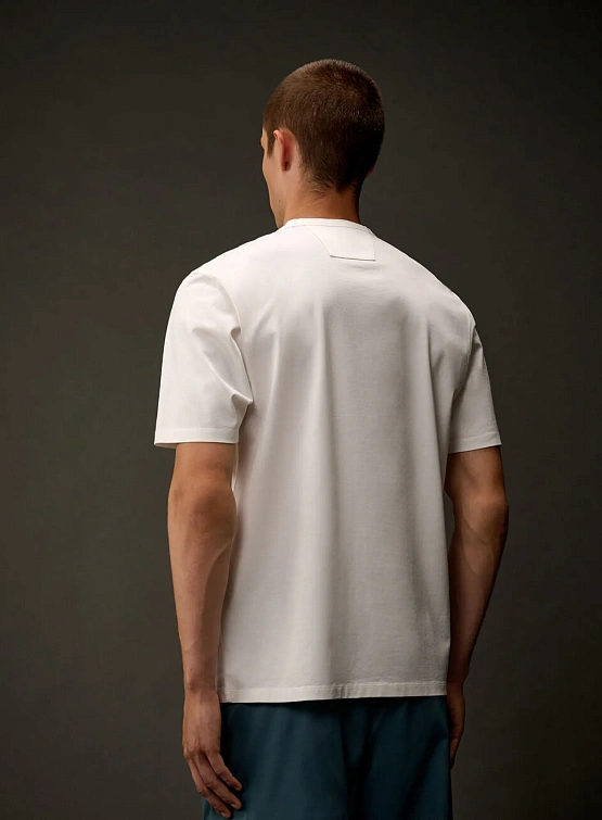 Футболка C.P. Company Metropolis Series EMB Gauze White