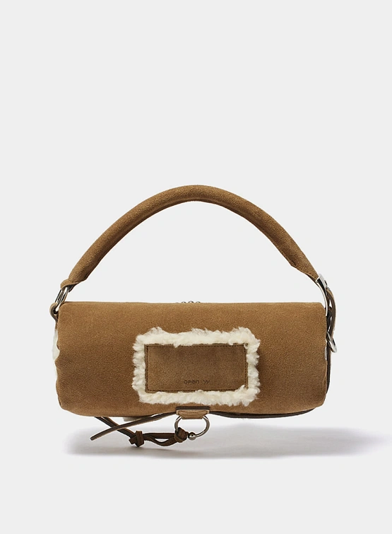 Женская сумка OPEN YY Shearling Stud Pillow Brown