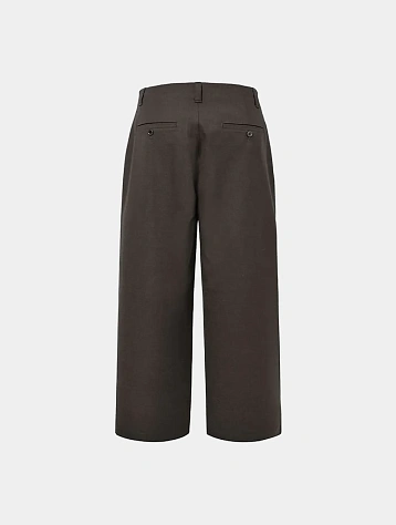 Брюки AMOMENTO Wool Wide Pants Dark Brown