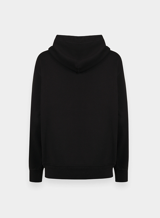 Худи C.P. Company Fleece Lens Garment Dyed Black