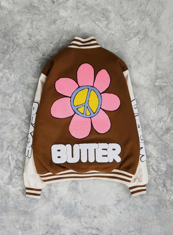 Куртка Butter Goods World Peace Varsity Jacket Brown