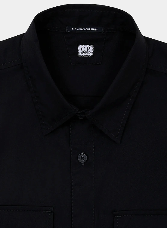 Рубашка C.P. Company The Metropolis Series Gabardine Black