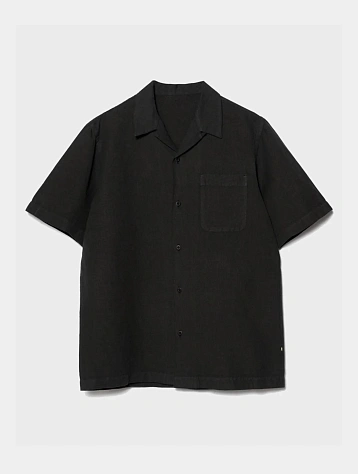 Рубашка MAHARISHI 5211 Hemp Camp Collar Shirt Black