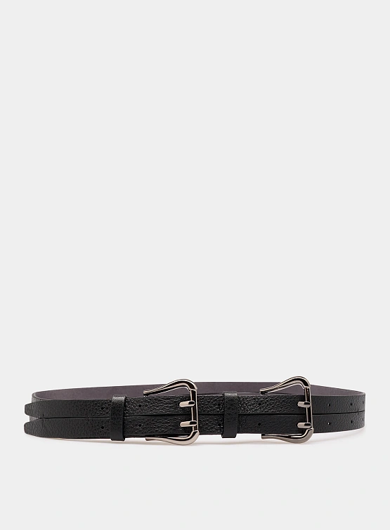 Ремень EPINGLER  2-Line Leather Black