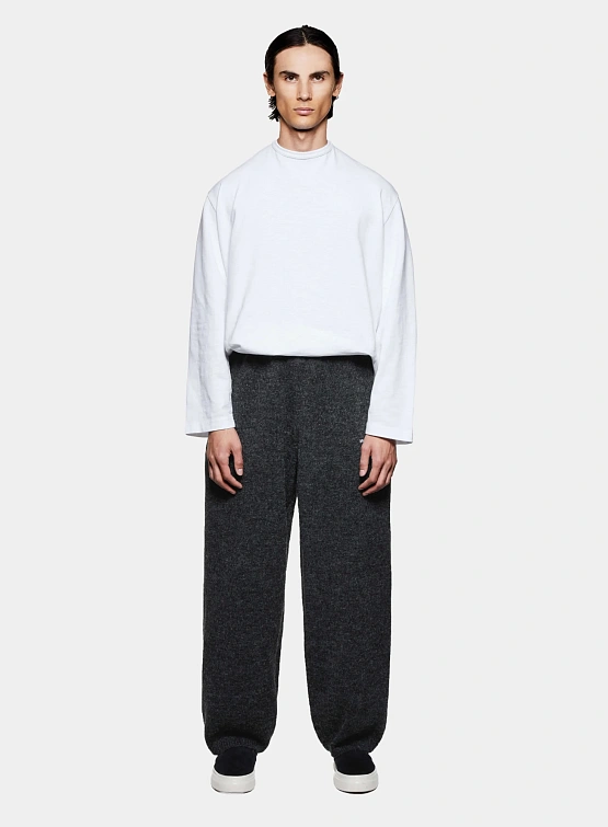 Брюки MKI MIYUKI ZOKU Mohair Blend Knit Wide Charcoal