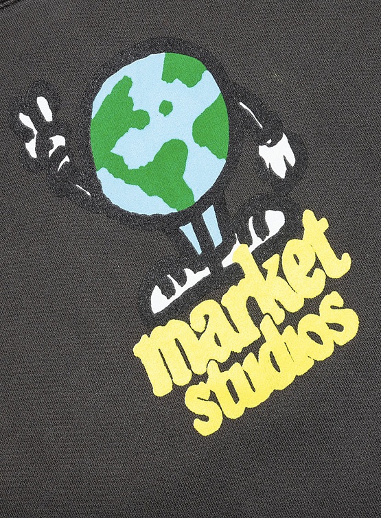 Худи MARKET World Peace Hoodie Washed Black