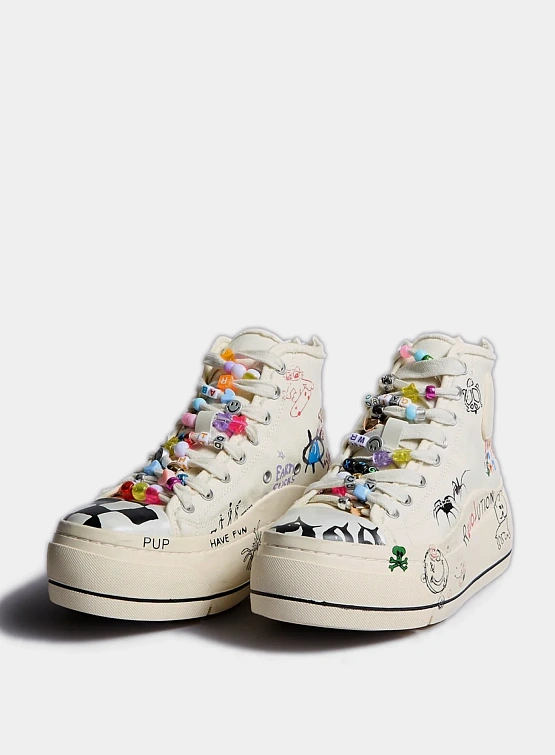 Женские кеды R13 Kurt High Top Sneaker Ecru