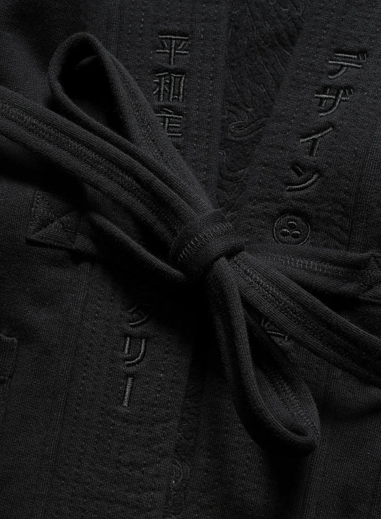 Кимоно MAHARISHI 1495 Crow & Heron Sweat Kimono Black