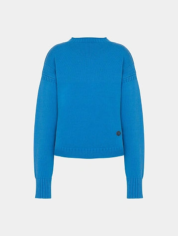 Женский пуловер MOSCHINO Organic Cotton Pullover Blue