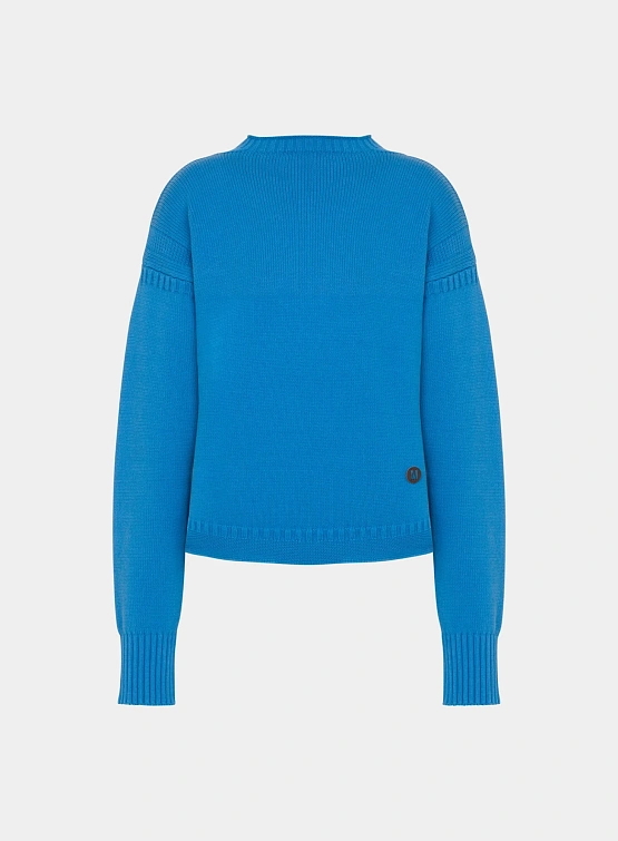 Женский пуловер MOSCHINO Organic Cotton Pullover Blue