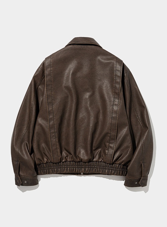 Куртка Uniform Bridge Vegan Leather A-2 Jacket Brown