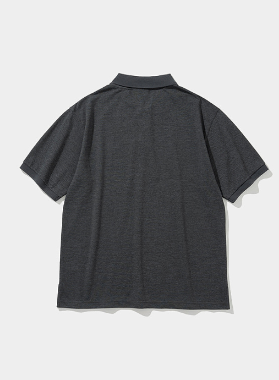 Поло Uniform Bridge Flag Pique S/S Tee Charcoal