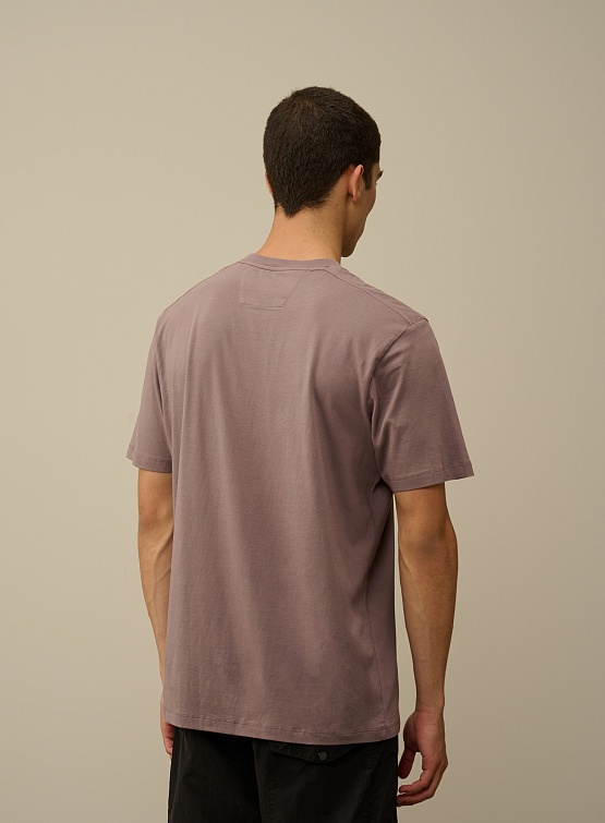 Футболка C.P. Company 30/1 Waffled British Sailor Purple Dove
