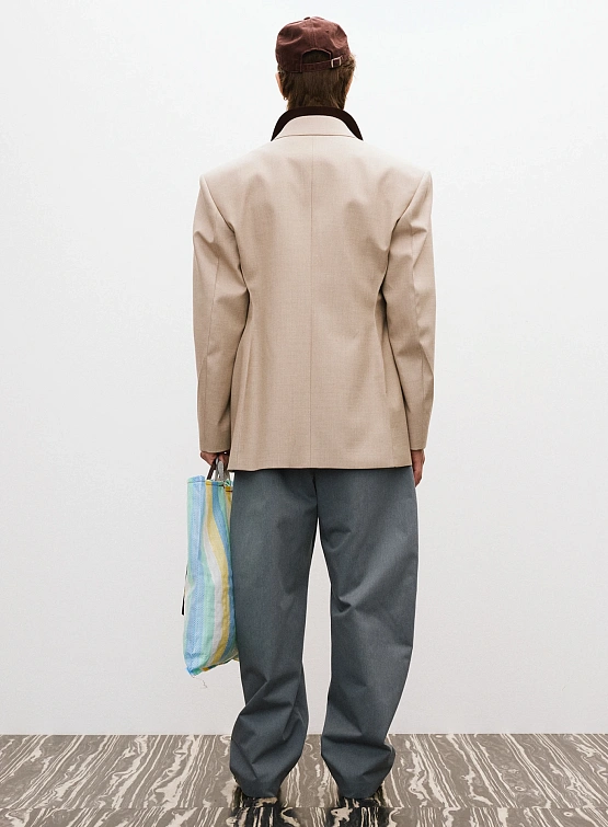 Пиджак Recto Signature Hourglass Double Breasted Sepia Beige