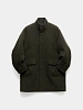 Пальто COOR Cashmere Blend Stand Collar Dark Green