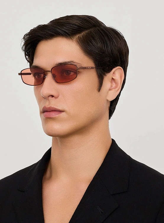 Очки JACQUEMUS Sera Metallic Brown