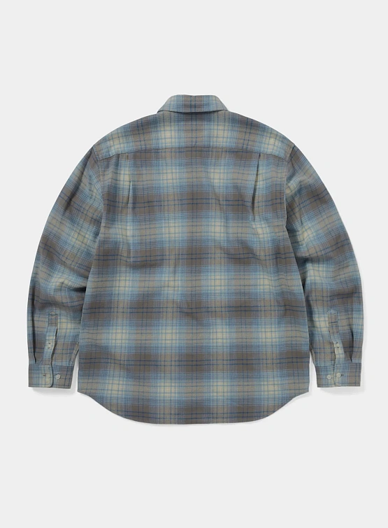 Рубашка thisisneverthat Flannel Check Shirt Brown