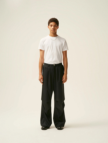 Брюки Bluemarble Parachute Pants In Pinstriped Grey