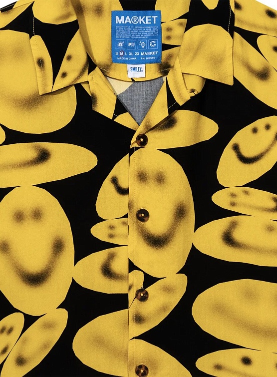 Рубашка MARKET Smiley Afterhours Washed Black