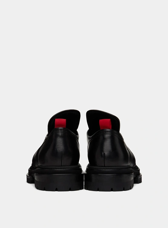 Дерби 424 Low Top Leather Black