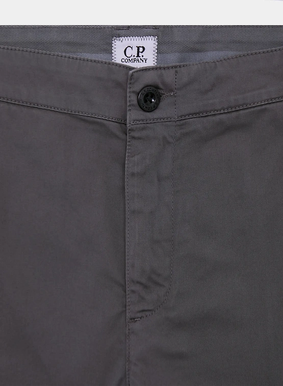 Брюки C.P. Company Stretch Sateen Ergonomic Smoked Pearl