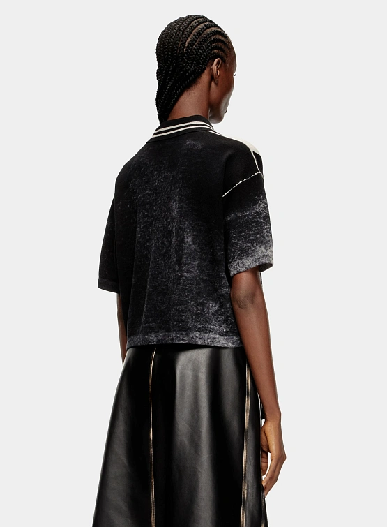 Женское поло Diesel M-Oliba-Polo Maglia Black