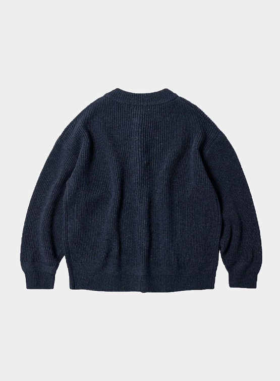 Кардиган FrizmWORKS Heavy Wool Round Indigo