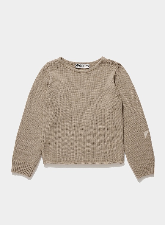 Женский свитер OPEN YY Boatneck Basic Sweater Beige