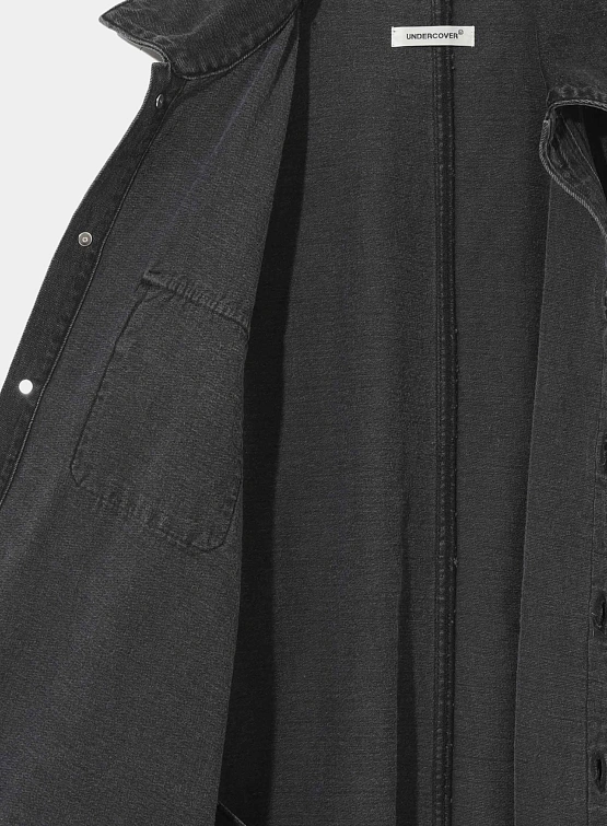 Рубашка UNDERCOVER Cotton Denim Patch Pockets Charcoal