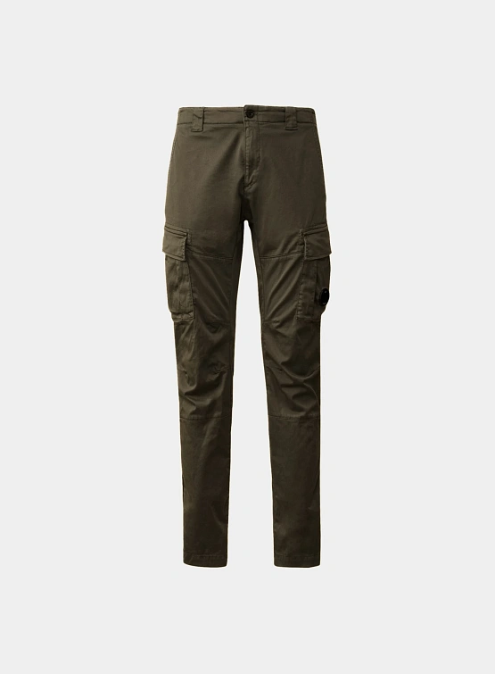 Брюки C.P. Company Stretch Sateen Cargo Lens Smoked Pearl