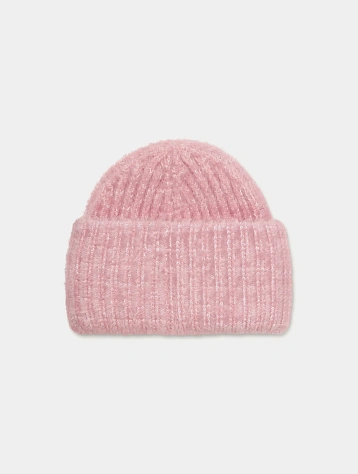 Шапка UGG Chunky Plush Cuff Beanie Clay Pink Multi