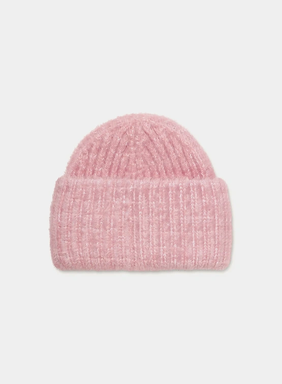 Шапка UGG Chunky Plush Cuff Beanie Clay Pink Multi