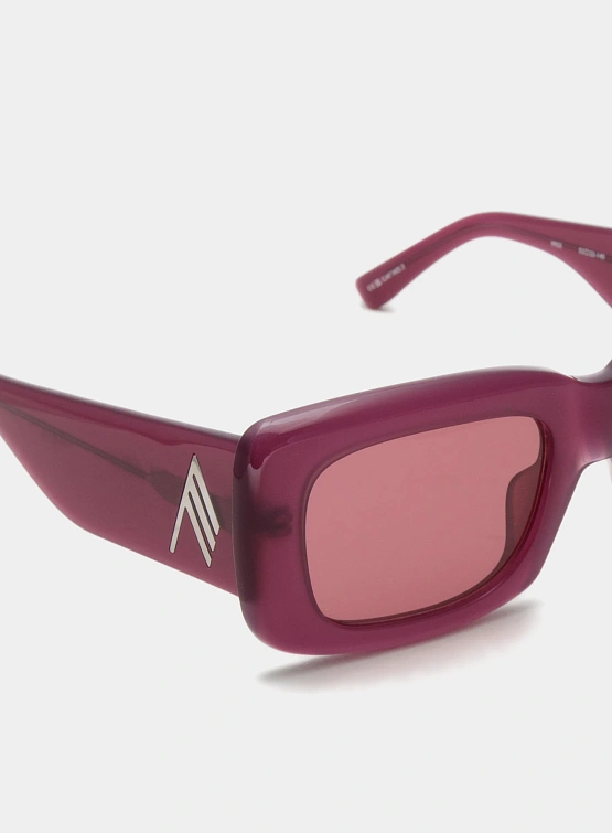 Очки THE ATTICO x Linda Farrow Marfa Burgundy